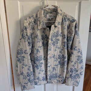 Wax London Iggy Jacket Ecru/Blue Floral Jacquard (Large)